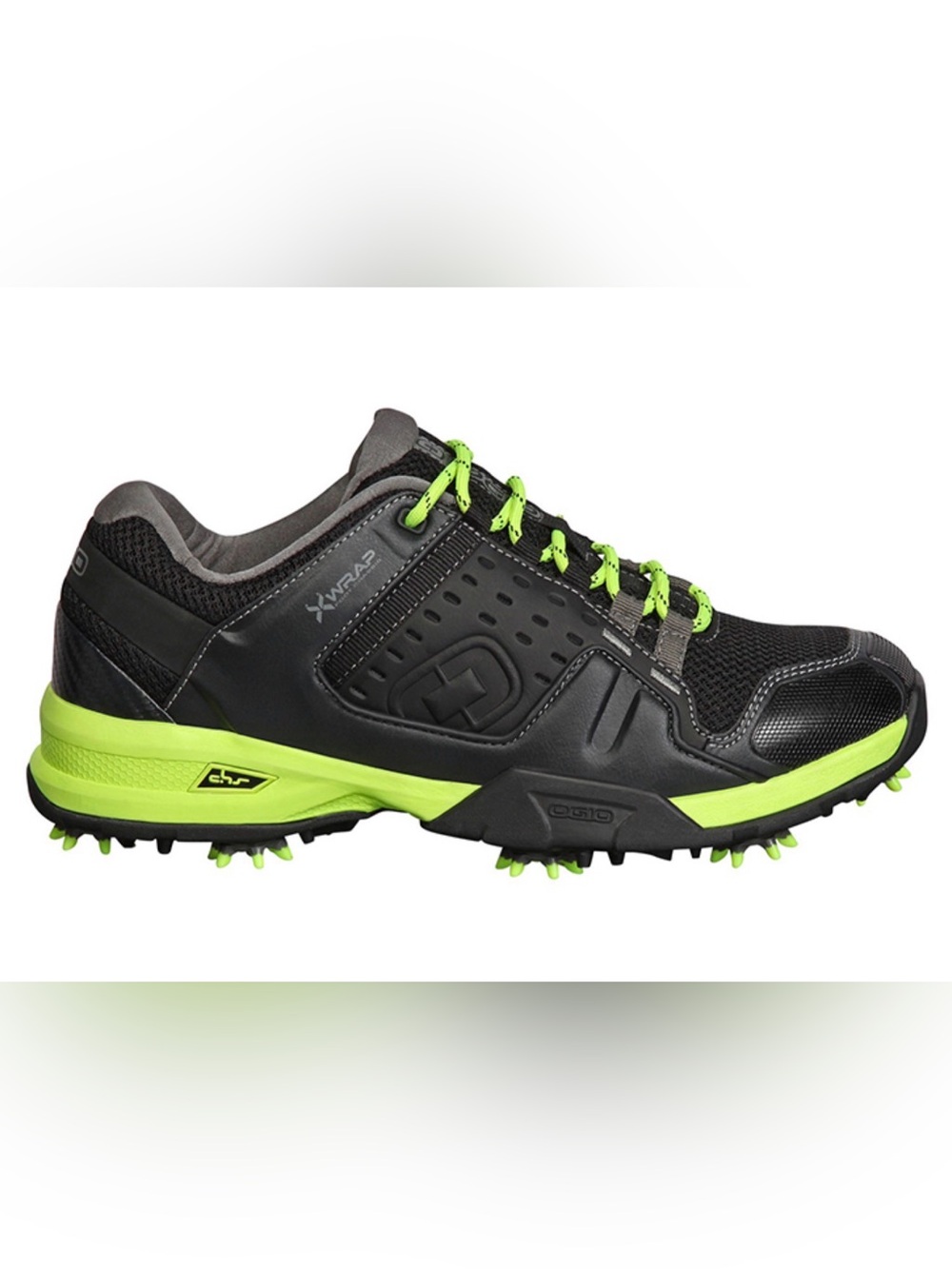 OGIO X-Wrap Black and Neon Green Golf Shoe Size 11